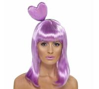 Candy Queen Lilac Heart Katy Perry Fancy Dress Wig
