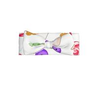 Candy Rain Baby Bow Headband-Soft Stretchy for 0-6 Months | Gentle On Sensitive Skin. Cute Design. Perfect For New Mums.