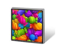 Candy Rainbow Dessert Brooch Pins for Men Women Square Badge Collar Lapel Pins for Dress Jacket Accessories