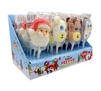 Candy Realms Festive Mallow Pops, Sugar Coated Strawberry Flavour, 45 g (Pack of 24)