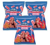 Candy Realms Fizzy Strawberry Bites Gummy Rockets Cream Filled Sugar Coated Sweets 170g - 3x Share Bag
