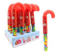 Candy Realms Jelly Bean Canes, Mini Sweet Sticks, Assorted Fruit Flavours, 8 g (Pack of 12)