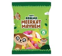 Candy Realms Meerkat Mayhem Gummies, Fun Fruit Animal Shaped Sweets, 135 g Share Size Bag (Pack of 14)