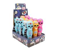 Candy Realms Skull Pops Push n Twist, Strawberry Flavour Lollipop, 8 g (Pack of 24)