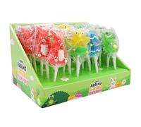 Candy Realms Spring Jelly Pops, Fruit Flavour Lollipops, 4 Individually Wrapped Designs - Perfect for Easter Baskets, Hunts & Gifting, 23 g (Pack of 24)