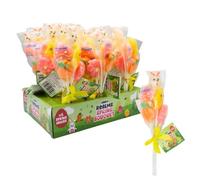 Candy Realms Spring Lollipops Bouquet, Fruit Flavour Lollipop - Perfect for Easter Baskets, Hunts & Gifting, 50 g (Pack of 18)