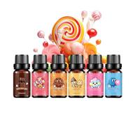 Candy Scented Acesites Set - 6 Piece Aromatic Acetes Collection, Aromatherapy Perfume, Delicious Sweet Scents | Luxury For Women, Men, Lady, Skin Room, Home, Dating