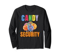 Candy Security Halloween Outfit for Parents for Mom and Dad Long Sleeve T-Shirt