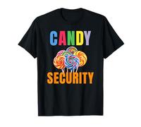 Candy Security Halloween Outfit for Parents for Mom and Dad T-Shirt