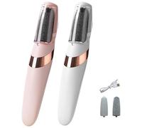 Candy Silk Pro 2 Callus Remover, 2025 New Electric Callus Removers with Carefine Sand/Coarse Sand, Portable LED Light Smooth Pedicure Wand for Feet Care, Removes Dry Hard & Dead Skin(2PCS)