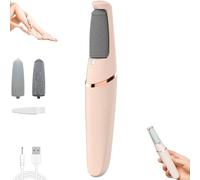 Candy Silk Pro 2 Foot File,Candy Body Silk Pro 2 Callus Remover,Coarse/Fine Heads,LED Light,Waterproof Portable Electric Foot File Hard Skin Remover,Rechargeable Foot Wand Pedicure Tool of Feet (A)