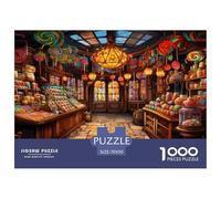 Candy Store Jigsaw Puzzles for Adults Gifts 1000 Piece Family Challenging Toys Home DecoRation Fairy Tales Jigsaw Puzzle for Adults And Kids 70x50cm/1000pcs