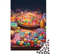 Candy Store Jigsaw Puzzles Puzzle for Adults Kids. 1000 Pieces Great Gifts Challenge Toy Educational Game Home Decoration for Educational Games Gifts 1000pcs (75x50cm)