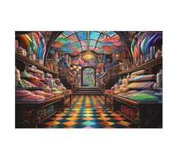 Candy Store Puzzle Adults And Teenagers 1000 Pieces Wooden Jigsaw Educational Game Toy Family Decoration （75×50cm）