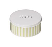 Candy Stripe Cake Tin, Lime Green