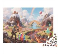 Candy Style Puzzles 1000 Piece Challenge Toy for Adults Chocolate Hills Jigsaw Puzzles Educational Challenge Home Decoration Gift 1000pcs (75x50cm)