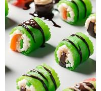 Candy Sushi Making Kit, Food Activity for Kids, Letterbox Size Food Gift for Children, Make Your Own Candy Sushi Gift Kit for Children and Teens, Unique Children's Birthday Gift