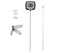 Candy Thermometer - Stainless Steel, 180 Degree Display Digital Thermometer With Pot Clip, Secure Clamp | Deep Fry Oil Temperature Gauge For Cooking Grilling BBQ Restaurant Outdoor Sugar Brewing