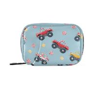 Candy Trucks Medicine Storage Bag with Detachable Compartments Portable Medication Travel case for Purse