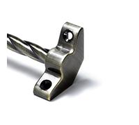 Candy Twist Quality Stair Rods 3/8" x 36" Antique Brass Rope bar Plain Bracket Finial