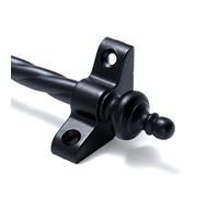 Candy Twist Quality Stair Rods 3/8" x 36" Wrought Iron Rope bar Urn Finial