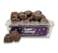 Candy Universe® Chocolate Cinder Toffee 500g - Traditional Crunchy Cinder Toffee/Honeycomb in a Chocolate Flavour Coating - Bulk 500g Tub - Chunks for Sharing, Gifts & Desserts