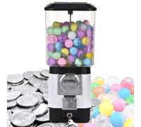 Candy Vending Machine - Coin Operated Bubble Gum Machine - Ideal for Game Stores, Toy Capsules & Bouncy Balls