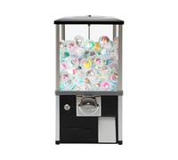 Candy Vending Machine, Coin Operated Dispenser for Gumballs, Bouncy Balls & Candy, Includes 200 Capsules & 100 Tokens, Ideal for Home Use and Game Stores