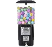 Candy Vending Machine, Vending Machine Toy, Coin Operated , With Empty Balls And Stainless Steel Tokens, Childhood Surprises And Memories, For Game Stores(Black)