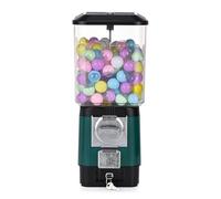 Candy Vending Machines,coin Operated Bubble Gum Machine,200 Empty Balls, 100 Stainless Steel Tokens,coin Operated Gumball Bank, for Home, Shopping Mall F