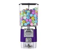 Candy Vending Machines, Coin Operated Bubble Gum Machine With 200 Empty Balls & 100 Stainless Steel Tokens, Gumball Bank Machine For Kids, For Toy Capsules Bouncy Balls, For Game Stores