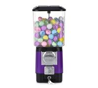 Candy Vending Machines, Coin Operated Bubble Gum Machine With 200 Empty Balls & 100 Stainless Steel Tokens, Gumball Bank Machine For Kids, For Toy Capsules Bouncy Balls, For Game Stores