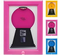 Candy Vending Picture Frame, Convenient and Quick Vending Machine, Can Be Hung on the Wall or Placed on the Table, Suitable for Candy, Nuts, Pet Snacks, and Holiday Gifts (Pink)