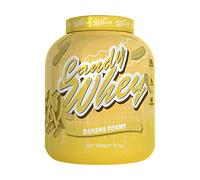 Candy Whey | 2.1kg | Muscle Building High Protein Shake | Vegetarian Friendly | 5g Glutamine Per Serving | Low Fat, Low Sugar | 60 Servings | (Banana Foams)