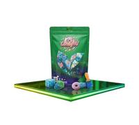 Candy4U Ocean Eyes Vegan Mix, Assorted Fruit Gummy Sweets, 10 Gelatine-Free Varieties, Plant-Based (1kg Signature Pouch)
