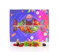 Candy4U The Gummy Vault Gift Box - Assorted Gummy Pick & Mix Sweets with Cola Bottles, Friendship Rings, Giant Strawberries, Green Turtles, Twin Cherries & Funky Fruits