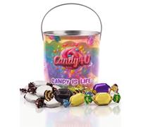 Candy4U Traditional Sweet Gift Bucket - Assorted Chocolate & Toffee Selection with Dark Chocolate Caramels, English Creamy Toffee, Mint, Treacle & Milk Chocolate Pieces