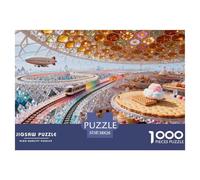 Candycandy 1000 Pieces Jigsaw Challenging Game Toy Candy World Home Decoration Fit Families for Adults And Children 38x26cm/1000pcs