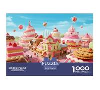 Candycandy 1000 Pieces Jigsaw Educational Games Challenge Toy Candy World Home Decoration Fit Families for Adults And Children 70x50cm/1000pcs