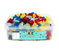 Candycrave ABC Letters 600g Tub | Jelly Sweets | Assorted Colours | Alphabet Shaped | Fruit Flavoured | Perfect for Parties, Events and Occasions