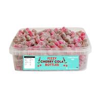 Candycrave Fizzy Cherry Cola Bottles 600g Tub | Fizzy Coating | Jelly Sweets | Bottle Shaped | Ideal for Sharing, Events and Occasions