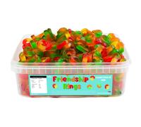 Candycrave Friendship Rings 600g Tub | Jelly Sweets | Ring Shaped | Assorted Colours | Fruit Flavoured | Perfect for Children's Treats, Parties and Events