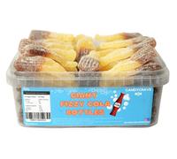 Candycrave Giant Fizzy Cola Bottles Tub 600g | Classic Cola Flavour | Fizzy Sugar Coated Jelly Sweets | Great for Pick & Mix Displays