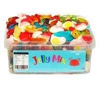 Candycrave Jelly Mix Tub 600g | Assorted Fruit Flavour Jelly Sweets | Bulk Tub | Pick & Mix Favourite