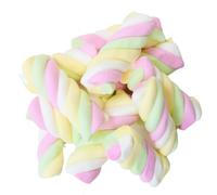 Candycrave Large Twist Marshmallows 1kg Bag | Fluffy Colourful Twists | Halal Approved | Perfect for Parties, Hot Chocolate & Treat Tables