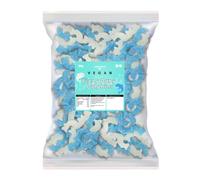 Candycrave Vegan Fizzy Baby Dolphins 2kg | Jelly Sweets | Blue and White | Fizzy Coating | Vegan Friendly | Ideal for Parties and Sweet Treats