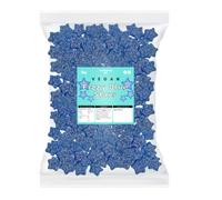 Candycrave Vegan Fizzy Blue Stars - 2 kg Bulk Bag | Blue Raspberry Flavour | Fizzy Coating | Star Shape