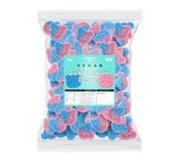 Candycrave Vegan Fizzy Bubblegum Bears 2kg | Blue & Pink Jelly Sweets | Bubblegum Flavour | Fizzy Sugar Coated | Vegan Friendly | Perfect for Sharing, Parties & Pick & Mix