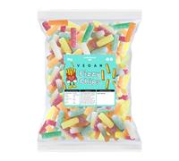Candycrave Vegan Fizzy Chips - 2 kg Bulk Bag | Mixed Fruit Flavour | Fizzy Coating | Vegan | Chip Shape