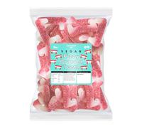 Candycrave Vegan Fizzy Dracula Teeth - 2 kg Bulk Bag | Mixed Fruit Flavour | Fizzy Coating | Novelty Shape